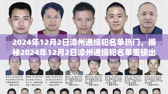 揭秘2024年漳州通缉犯名单,警惕身边的危险!