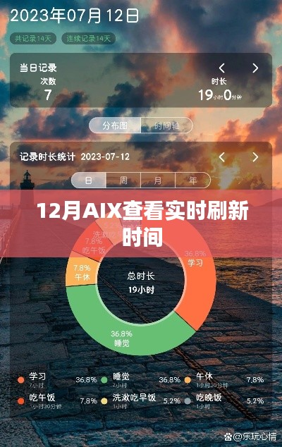 AIX系统实时刷新时间查看方法
